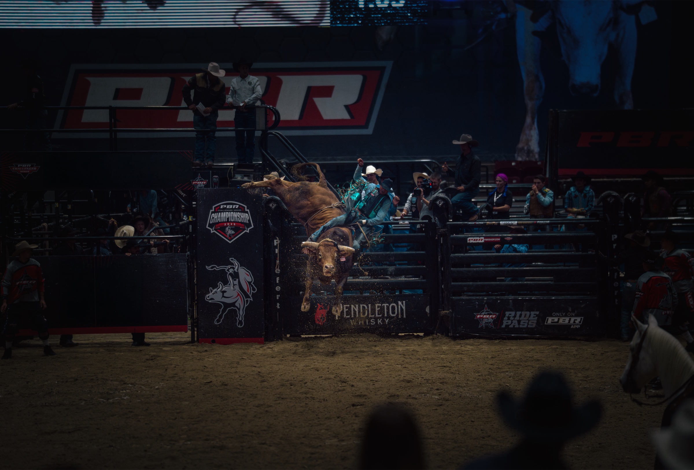 PBR Championship bull riding action